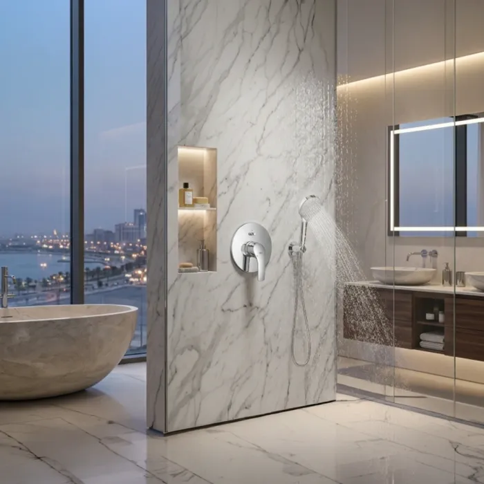 وجه خلاط دفن GROHE – مخرجين للمياه 